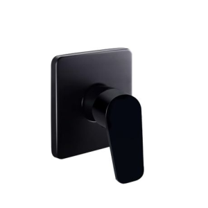 Unique Matte Black Finish Elegant Single Handle Shower Mixer - 1/2''